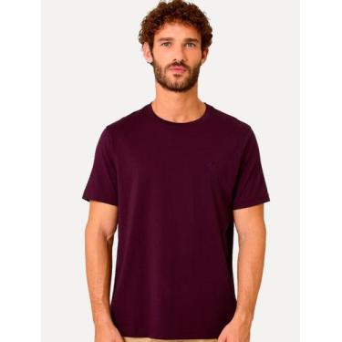 Imagem de Camiseta Dudalina Masculina Melange Color Roxo Escuro, M/M