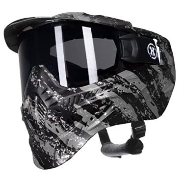 Imagem de HK Army Máscara de Paintball Airsoft Hstl Goggle com Lente Térmica Antiembaçante (Fratura Preta/Cinza/Lente Fumê)