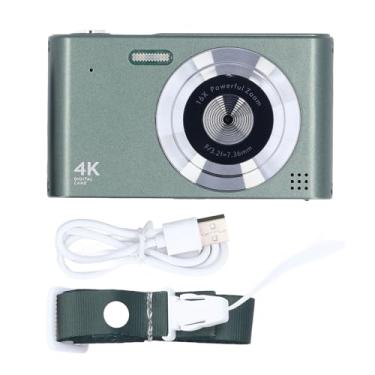 Imagem de Câmera Digital 4K HD Digital 16x Zoom 48MP Câmera CCD portátil com lanterna LED AF Auto Focus CCD Câmera para fotografia VLOGGING VLOGGE (Verde)