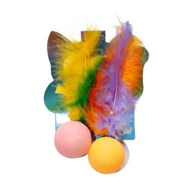 Imagem de Bolinha Ball Fishing 2 Unid Solapa Sortido Brinquedo Gato - PLUMAS E P