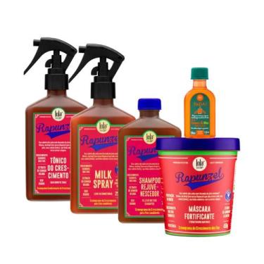 Imagem de Kit Lola Rapunzel Sh + Spray Milk + Masc + Tônico + Pinga! Óleo Cenour