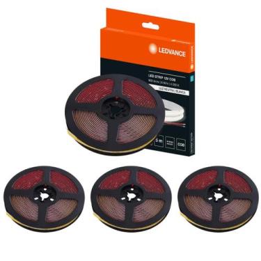 Imagem de 4 Fitas De Led Ecoflex Cob 5m 4000k Neutra 12v 9w Ledvance