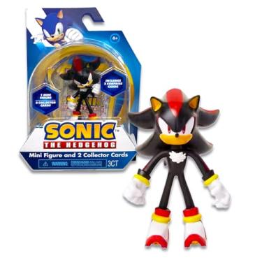 Imagem de Sonic the Hedgehog Action Figure Shadow - Shadow 3 Inch Mini Figure Plus Collector Cards | Sonic Figurines Action Figures