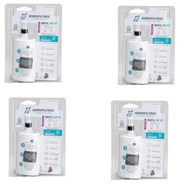 Imagem de kit 4 unidades Refil vela para Filtro Acqua Bella e Vitale HF-01 Purificador Lorenzetti