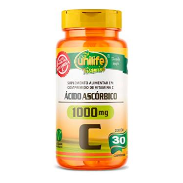 Imagem de Ácido Ascórbico Vitamina C Unilife 1000mg 30 caps