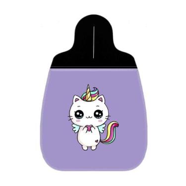Imagem de Lixeira Lixinho Carro 1 Gato Unicornio Rosa Lilás - Polo Cat