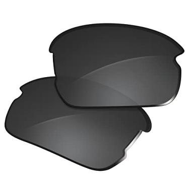 Imagem de Glintbay Lentes de óculos de sol de substituição 100% precisas para Oakley Flak XXS (Youth Fit) OJ9008 - Preto avançado polarizado