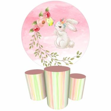 Imagem de Trio Capas Cilindro + Painel Redondo 1,50m Páscoa (K1PSC025)