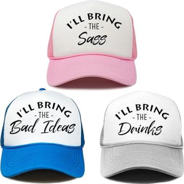 Imagem de Funky Junque Bridal Bachelorette Party Snap Back Boné Trucker de Espuma I'll Bring The Baseball, - 3 - Pacote Sass, Tamanho Único
