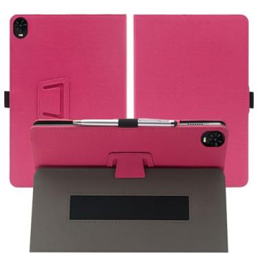 Imagem de Sozengba Capa para tablet TCL Tab 10 NXTPAPER 5G de 10,4 polegadas, capa fina de couro PU, capa traseira macia, dobrável, vários ângulos de visão, suporte para tablet TCL TAB 10 NXTPAPER 5G 10,4