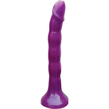 Imagem de Hott Products Wet Dreams Skinny Me Strap On Dildo With Harness, Purple, 7 Inch, 10 Ounce