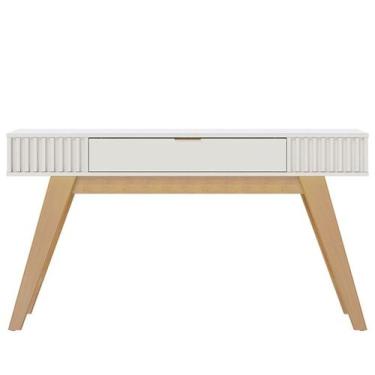 Imagem de Aparador Para Sala 1 Gaveta 136 cm Riviera Off White Freijo Colibri, O