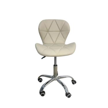 Imagem de Cadeira de Escritório com Base Giratória Estofada Slim Vegas Nude