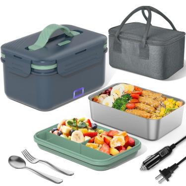 Imagem de Lancheira elétrica Herrfilk 100W 4 em 1 aquecedor de alimentos 1,8L