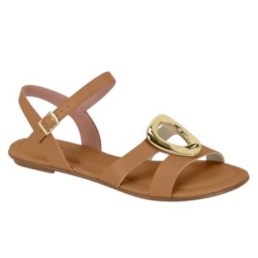 Imagem de Sandália Rasteira Detalhe Beira Rio (Camel, BR, Adulto, Numérico, 36)