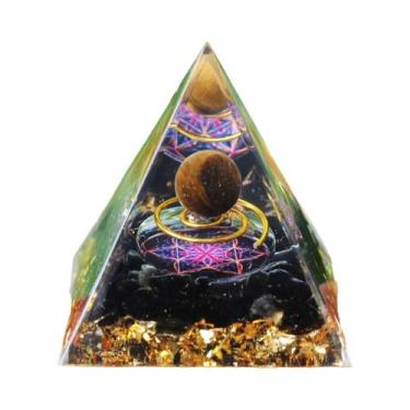 Imagem de Pirâmide de Orgonite Ametista - Reiki, Cura e Equilíbrio dos Chakras, 