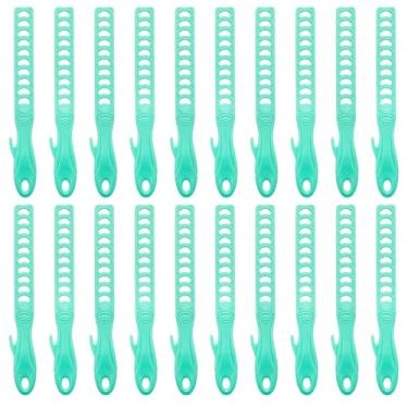 Imagem de Hubaow Pacote com 20 varetas de tinta, haste de agitação de tinta reutilizável de plástico de 25,4 cm para projetos de arte, ferramenta de mistura verde, primer para pintura, resina epóxi, cola