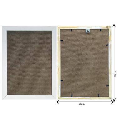 Imagem de Kit 10 Porta Retrato 20X30 Moldura Branca A4  Tamanho 