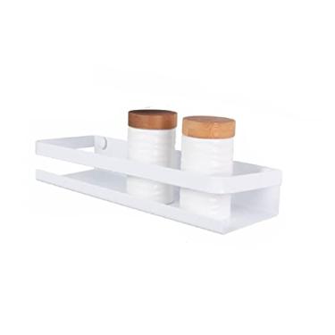 Imagem de Prateleira Utensílios Cozinha Temperos Multiuso (40cm, Branco)