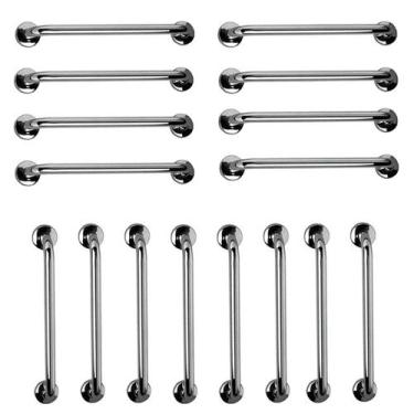 Imagem de Barra de Apoio Inox 60cm Kit 18 Unidades Idoso Gestante Acessibilidade