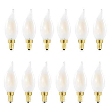 Imagem de Lâmpada LED HOMOSUM E12 Candelabra 4W 2700K 400LM regulável (pacote co