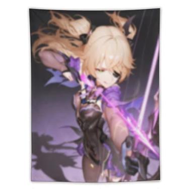 Imagem de LIEGBMEU Tapeçaria Sexy Hot Anime Girl 152.4 cmx203.2 cm Wall Quilt Art Whimsical Tapestry DecorationAF182