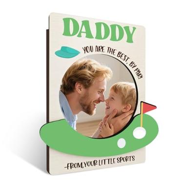 Imagem de Porta-retrato de pai, presente de aniversário de Natal, Dia dos Pais, molduras de imãs de imagem de papai de golfe para geladeira, para pai, pai, 37