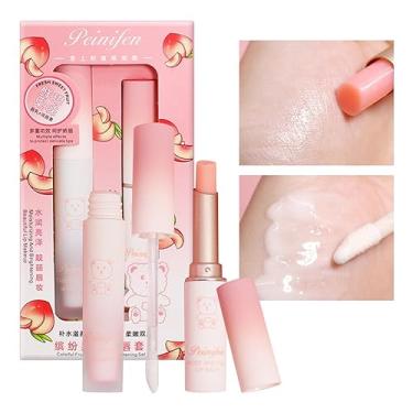 Imagem de Bálsamo Labial Hidratante - Creme Hidratante Labial | noturno para reparo labial, batons longa duração, frutas doces, 0,88 onças para lábios rachados e secos Thaely