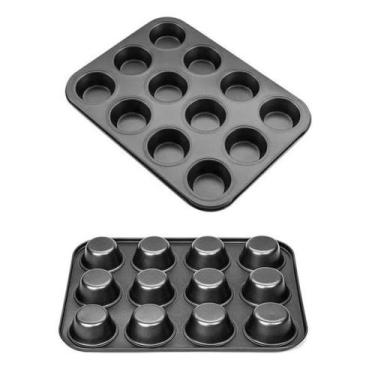 Imagem de Forma de Cupcake Antiaderente 12 Cavidades - Wellmix