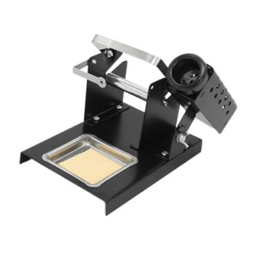 Imagem de Generic Suporte para ferro de solda, suporte para esponja de limpeza, alimentador de fio de solda ajustável para projetos de artesanato faça você mesmo,