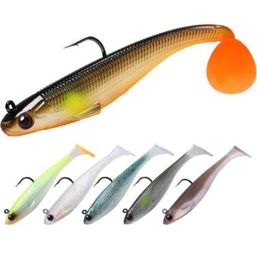 Imagem de Iscas de pesca TRUSCEND Paddle Tail Swimbaits para truta robala