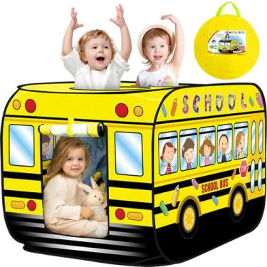 Imagem de Play Tent Britik School Bus para crianças de 1 a 3 anos em ambientes i