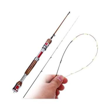 Imagem de Vara De Pesca Telescópica Em Liga De Titânio 2 Seções Comprimento Ajus
