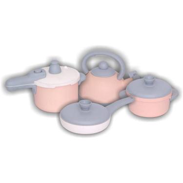Imagem de Brincando De Casinha Kit Panelas Baby Gourmet 4 Pçs 