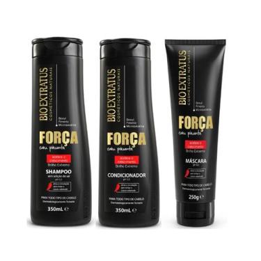 Imagem de Kit Shampoo + Cond 350ml + Más 250g Força Com Pimenta Bio Extratus