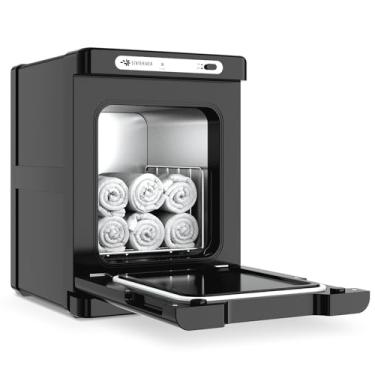 Imagem de StateRiver Aquecedor de toalha quente, armário aquecedor de toalhas de 5L, aquecedor de toalhas pequeno com rack de aço inoxidável, caixa de aquecimento profissional de toalhas, uso para spa, salão de