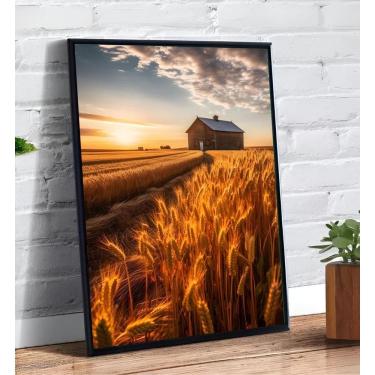 Imagem de Placa/Quadro Decorativo Pôr Do Sol Casa 40X60Cm Ps 2Mm