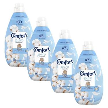 Imagem de Kit 4 Amaciantes de Roupa Comfort Concentrado Puro Cuidado Intense 1,5l