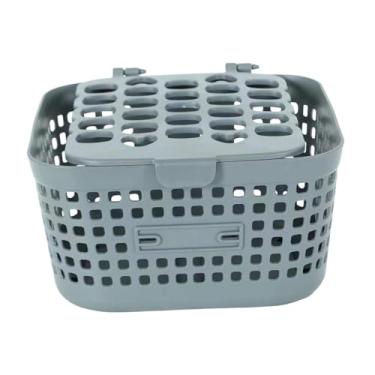 Imagem de Generic Cesta de armazenamento frontal para bicicleta com tampa, organizador de viagem, cesto para bicicleta, bolsa de carga para para andar de