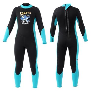 Imagem de Roupa de mergulho infantil para meninos e meninas, roupa molhada de 5/2 mm para crianças em água fria para natação, surfe, mergulho, roupa de mergulho de neoprene para meninas para aulas de surfe