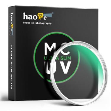 Imagem de Haoge Filtro de proteção de lente UV MC de 49 mm para lente de câmera Sony FE 50 mm 40 mm 2,5 G Fuji X100VI x100f X100V X100S X100T, vidro óptico, ultrafino, 18 revestimentos multicamadas, prata