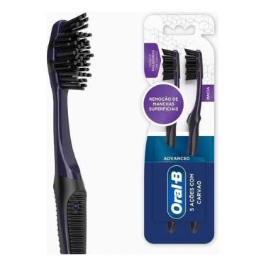 Imagem de Escova dental Advanced com carvao 2 unidades Oral-B