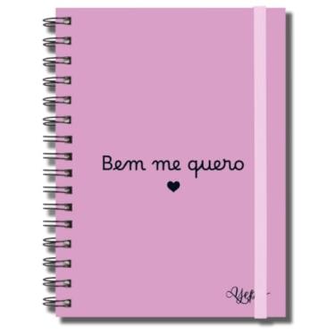 Imagem de Caderno 120 Folhas Capa Dura Espiral Pautadas De Tamanho A4 Rosa Pink (BEM ME QUERO)