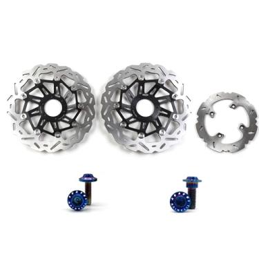 Imagem de Arashi Discos de freio dianteiros traseiros rotores com parafusos de montagem para Honda CRF1000L AFRICA TWIN ABS 2016-2019, CRF1000 L ÁFRICA TWIN ADV ABS 2018-2019, CRF1100L-ABS 2020-2021