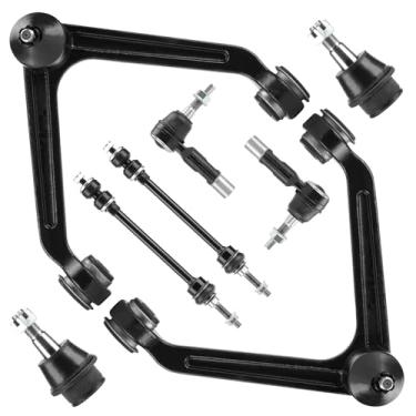 Imagem de Front Upper Control Arm w/Ball Joint for Dodge Ram 1500 2002-2005 4WD, Stabilizer/Sway Bar & Outer Tie Rod End Link, Suspension Kit K7424 K7411 K7422 ES3538, 8Pcs