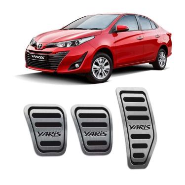 Imagem de Pedaleiras Manual Toyota Yaris 2018 2019 Preto