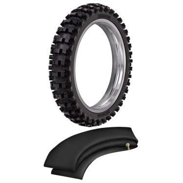 Imagem de Kit Pneu Honda Crf 230 Cross Trilha 110/100-18 64m Sr39 Rinaldi + Camara