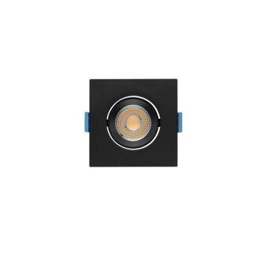 Imagem de Spot De Led De Embutir Recuado Stella Easy Evo Mr11 Quadrado 3w Bivolt Preto - 3000k - Luz Amarela