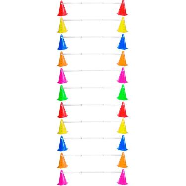 Imagem de Kit Agilidade Treinamento Funcional 22 Cones com Barreira
