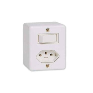 Imagem de Interruptor Simples + Tomada 10a Linha Box Ilumi - Conjunto Elétrico